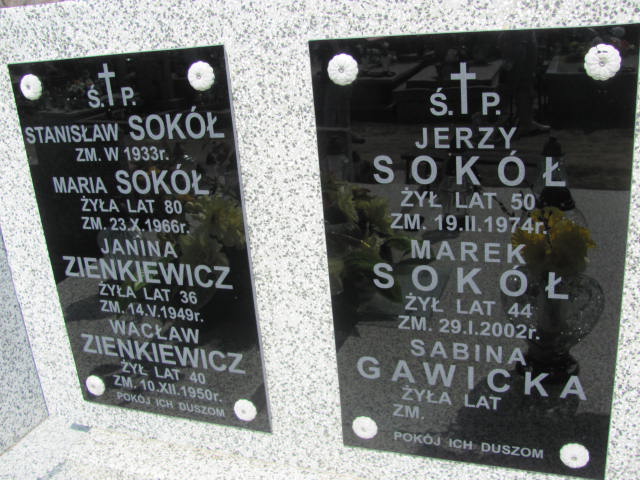 Marek Sokół Mińsk Mazowiecki - Grobonet - Wyszukiwarka osób pochowanych