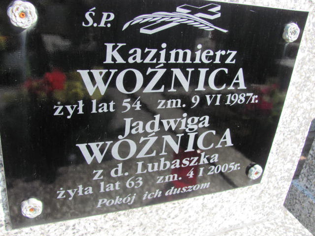 Grób Kazimierz Woźnica