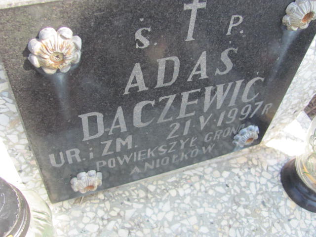 Adam Daczewić 1997 Mińsk Mazowiecki - Grobonet - Wyszukiwarka osób pochowanych