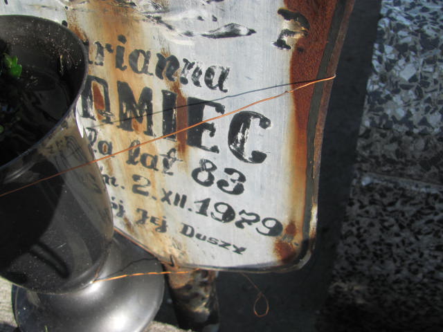 Marianna Adamiec 1896 Mińsk Mazowiecki - Grobonet - Wyszukiwarka osób pochowanych