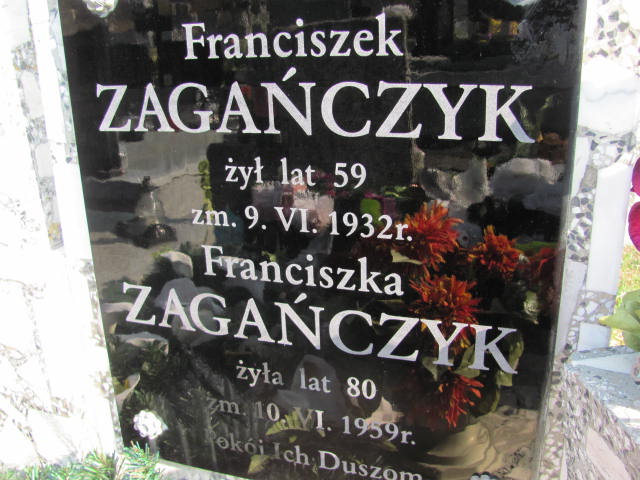 Grób Franciszek Zagańczyk
