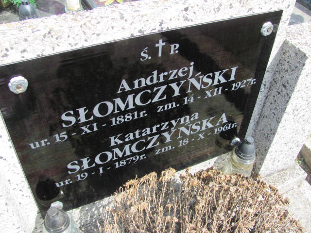 Katarzyna Słomczyńska 1879 Mińsk Mazowiecki - Grobonet - Wyszukiwarka osób pochowanych