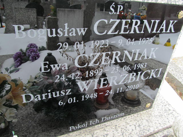 Bogusław Czerniak 1923 Mińsk Mazowiecki - Grobonet - Wyszukiwarka osób pochowanych