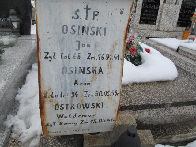 Jan Osiński Mińsk Mazowiecki - Grobonet - Wyszukiwarka osób pochowanych