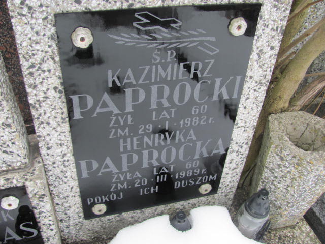 Kazimierz Paprocki 1921 Mińsk Mazowiecki - Grobonet - Wyszukiwarka osób pochowanych