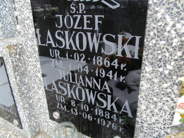 Józef Laskowski 1864 Mińsk Mazowiecki - Grobonet - Wyszukiwarka osób pochowanych