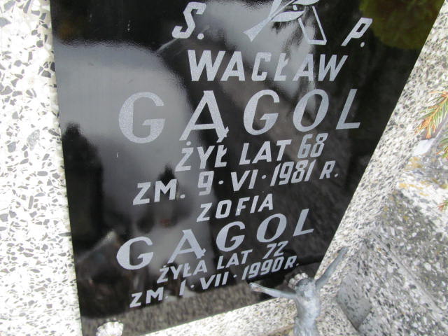Grób Wacław Gągol