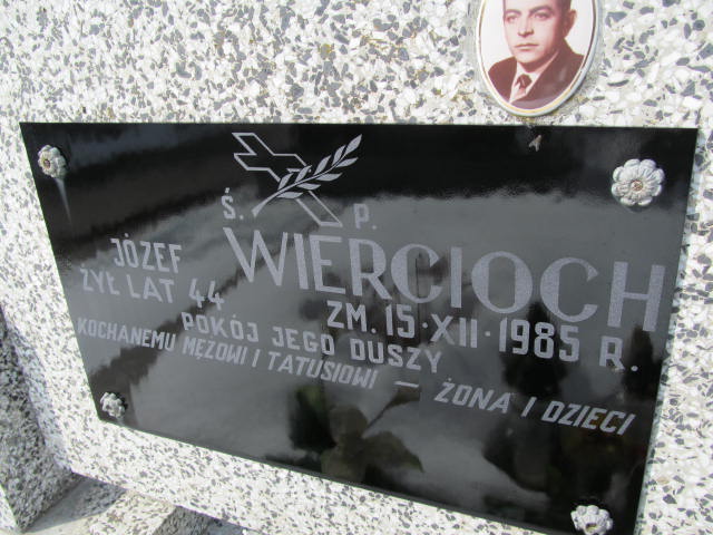 Józef Wiercioch 1941 Mińsk Mazowiecki - Grobonet - Wyszukiwarka osób pochowanych