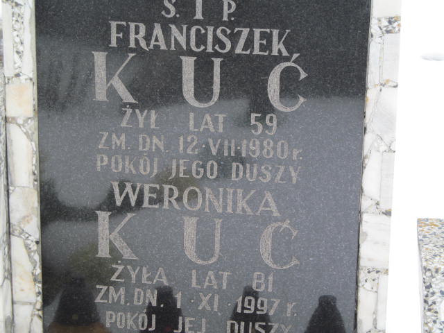 Franciszek Kuć 1921 Mińsk Mazowiecki - Grobonet - Wyszukiwarka osób pochowanych