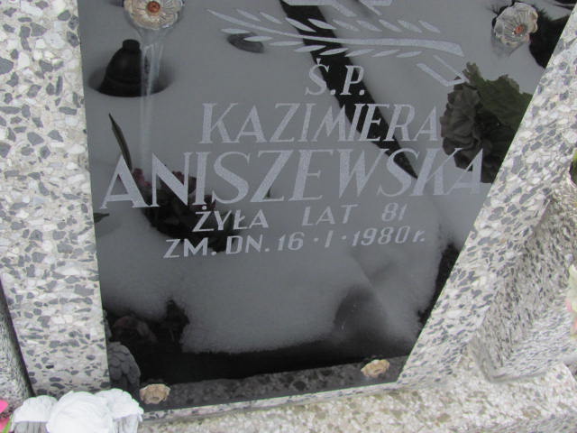 Kazimiera Aniszewska 1899 Mińsk Mazowiecki - Grobonet - Wyszukiwarka osób pochowanych